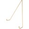Bard's Shiny Gold-toned Wall Mountable Plate Hanger, 10" H x 8.25" W x 2" D (For Plates 10" - 14")